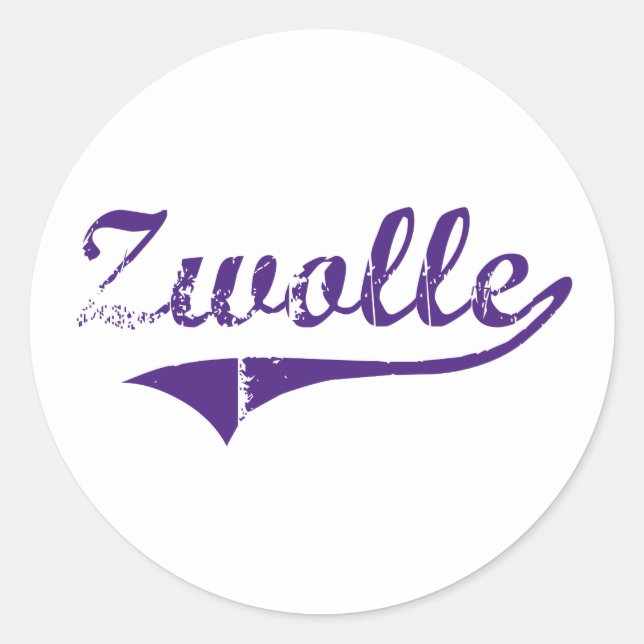 Adesivo Design Clássico de Zwolle Louisiana (Frente)