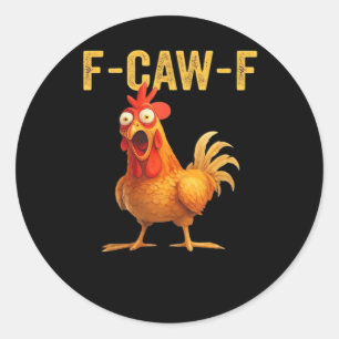 Adesivo Design Criativo Casual Engraçado F Caw F Galinha
