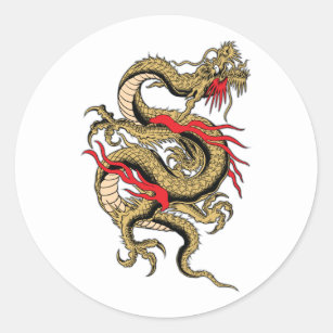 Adesivo Design customizável do dragão chinês