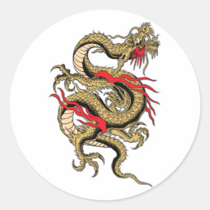 Adesivo Design customizável do dragão chinês
