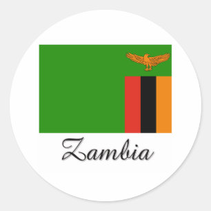 Adesivo Design da bandeira da Zâmbia