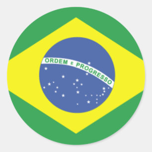 Adesivo Design da bandeira de Brasil