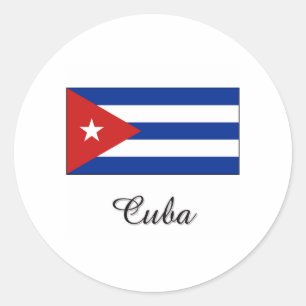 Adesivo Design da bandeira de Cuba