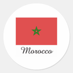 Adesivo Design da bandeira de Marrocos