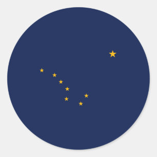 Adesivo Design da bandeira do estado de Alaska