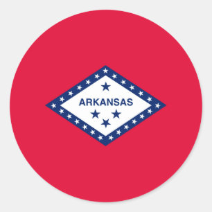 Adesivo Design da bandeira do estado de Arkansas