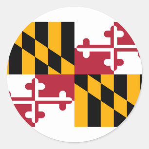 Adesivo Design da bandeira do estado de Maryland