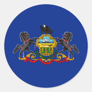 Adesivo Design da bandeira do estado de Pensilvânia