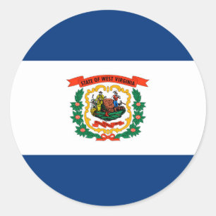 Adesivo Design da bandeira do estado de West Virginia