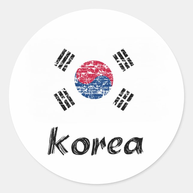 Adesivo Design da bandeira sul-coreana (Frente)
