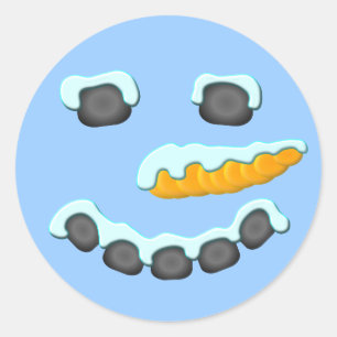 Adesivo Design da cara do boneco de neve
