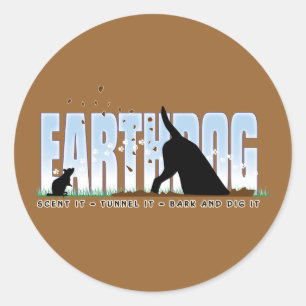 Adesivo Design da cor de Earthdog