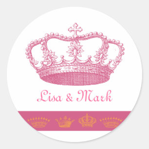 Adesivo Design da coroa - rosa