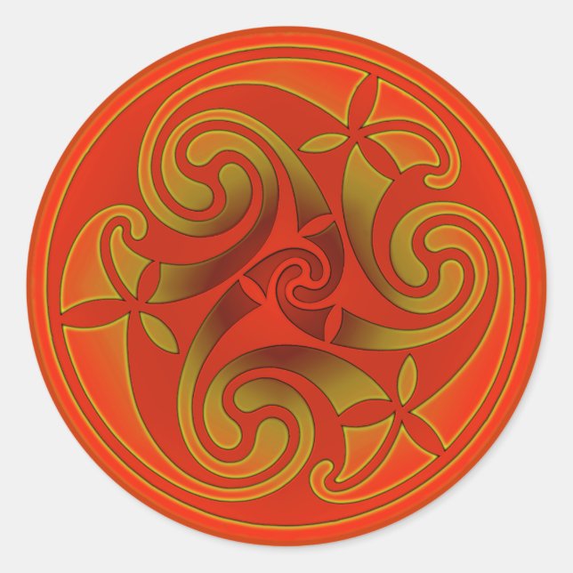 Adesivo Design da Espiral Celta (Frente)