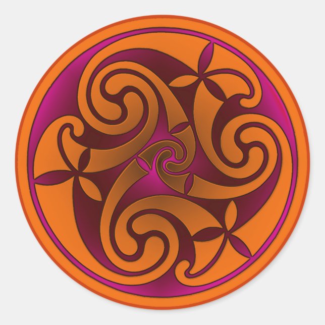 Adesivo Design da Espiral Celta (Frente)