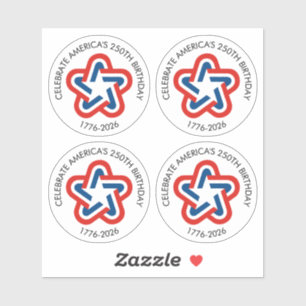 Adesivo Design da Estrela Vintage América 250 - 1776-2026