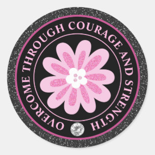 Adesivo Design da Laço Rosa de Conscientização sobre o Cân