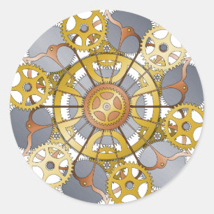 Adesivo Design da mandala das engrenagens e das rodas