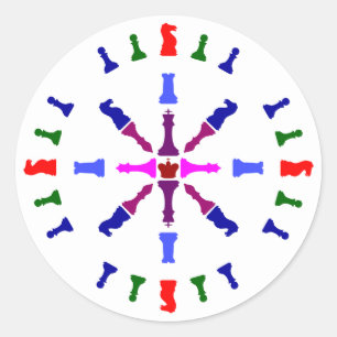 Adesivo Design da parte de xadrez