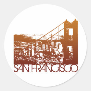 Adesivo Design da skyline de San Francisco