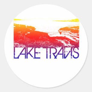Adesivo Design da skyline de Travis do lago