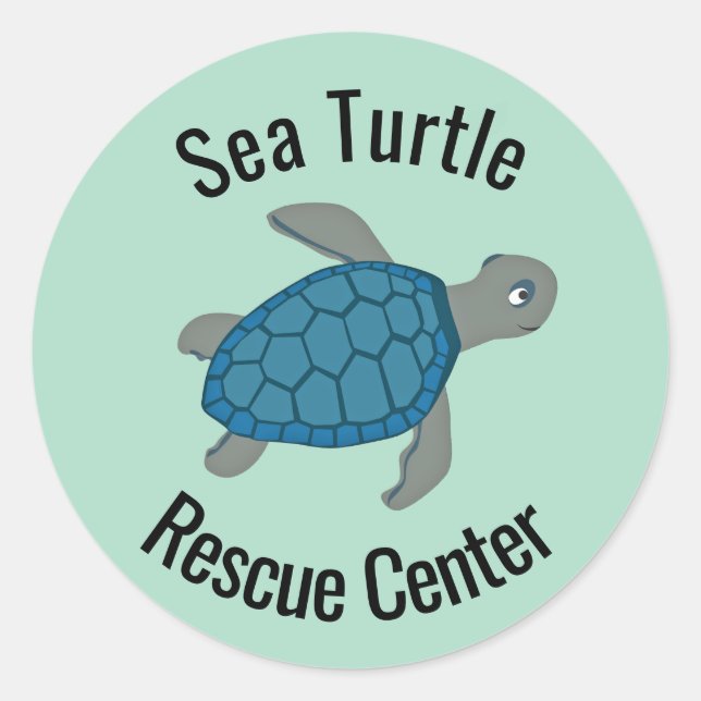 Adesivo Design das tartarugas marinhas (Frente)