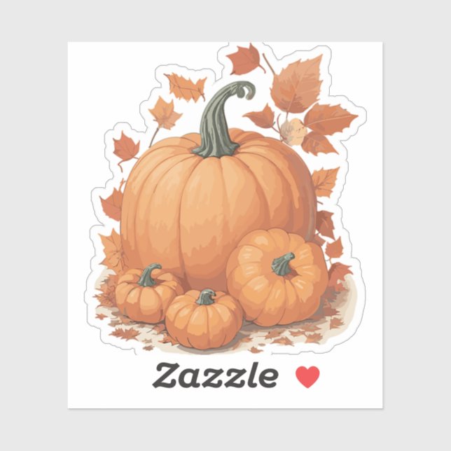 Adesivo Design de abóbora (Folha)