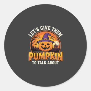 Adesivo Design de Abóbora Divertida Pun Halloween_1