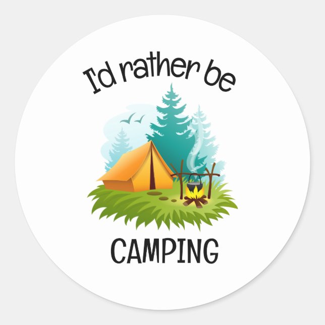 Adesivo Design de Acampamento  (Frente)