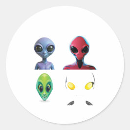 Adesivo Design de Alienígena 3D exclusivo