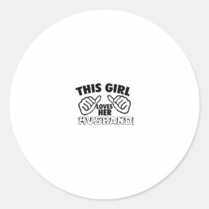 Adesivo Design de Amor Esta Menina Ama O Marido