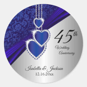 Adesivo Design de aniversário de casamento de 45/65 anos