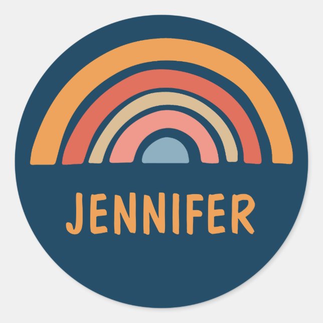 Adesivo Design de arco-íris cotovelo colorido (Frente)