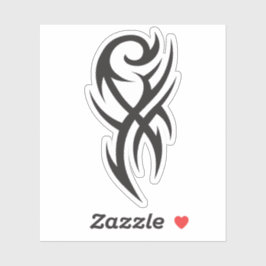 Adesivo Design de arte de linha inspirado em tatuagem clás