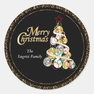 Adesivo Design de Árvore de Natal Elegante