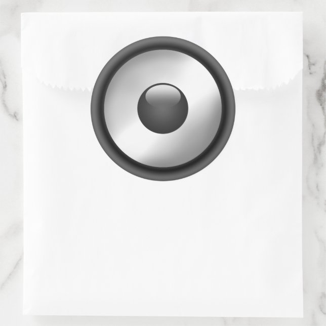 Adesivo design de Auto-falante de música legal e divertida (Bolsa)