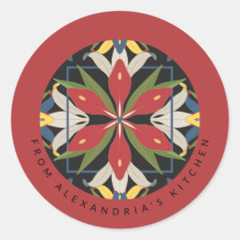 Adesivo Design de Azulejo de Cozinha Vermelho | Da Cozinha