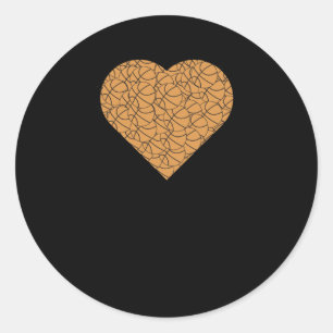Adesivo Design de basquetebol Heart Love