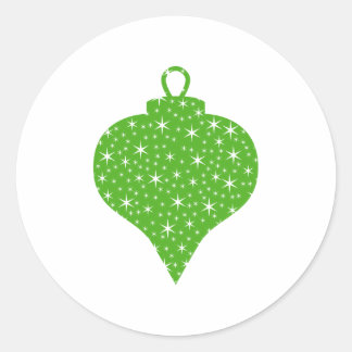 Adesivo Design de Bauble de Natal Verde.