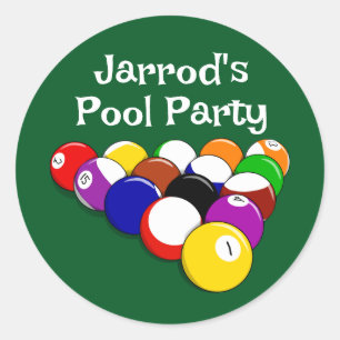 Adesivo Design de Billiard Balls