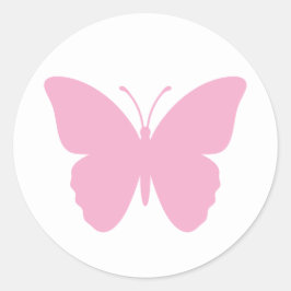 Adesivo Design de Borboleta Rosa