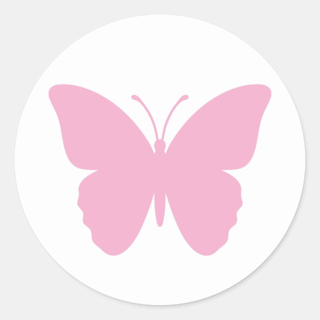 Adesivo Design de Borboleta Rosa (Frente)