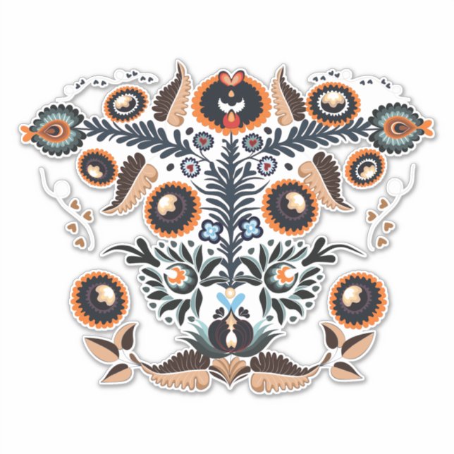 Adesivo Design de botânica elegante (Frente)