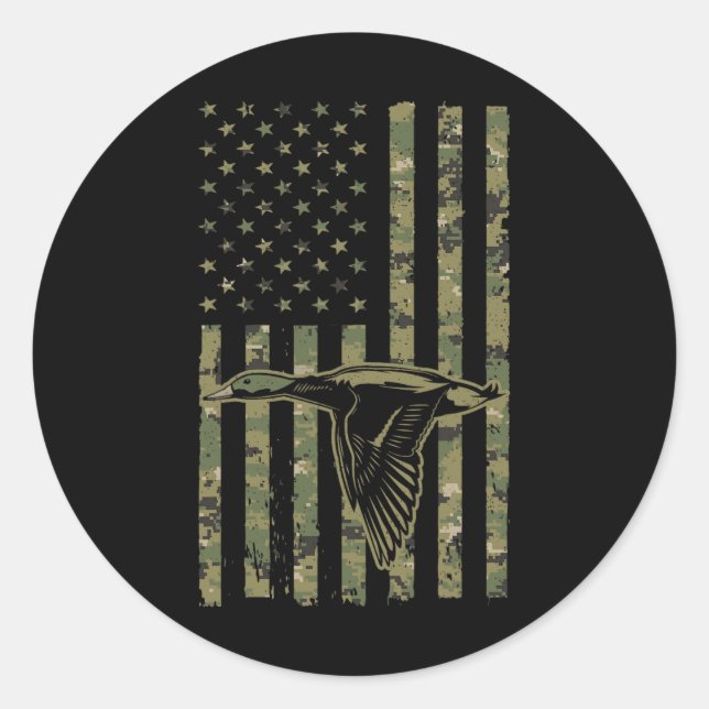 Adesivo Design De Caça A Patos legal Para Homens (Frente)