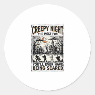 Adesivo Design de Camisa de Terror Divertido e Assustador
