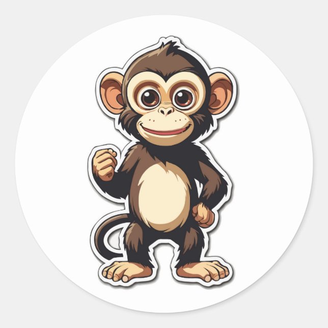 Adesivo Design de Cartoon Mackey (Frente)