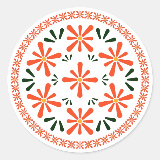 Adesivo Design de cerâmica tradicional polonesa. (Frente)