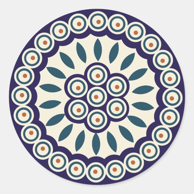 Adesivo Design de cerâmica tradicional polonesa. (Frente)