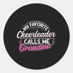 Adesivo Design de Cheerleading para uma Vovó Cheer _1