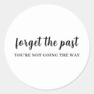 Adesivo Design de Citação Positiva Não Olhe para Trás